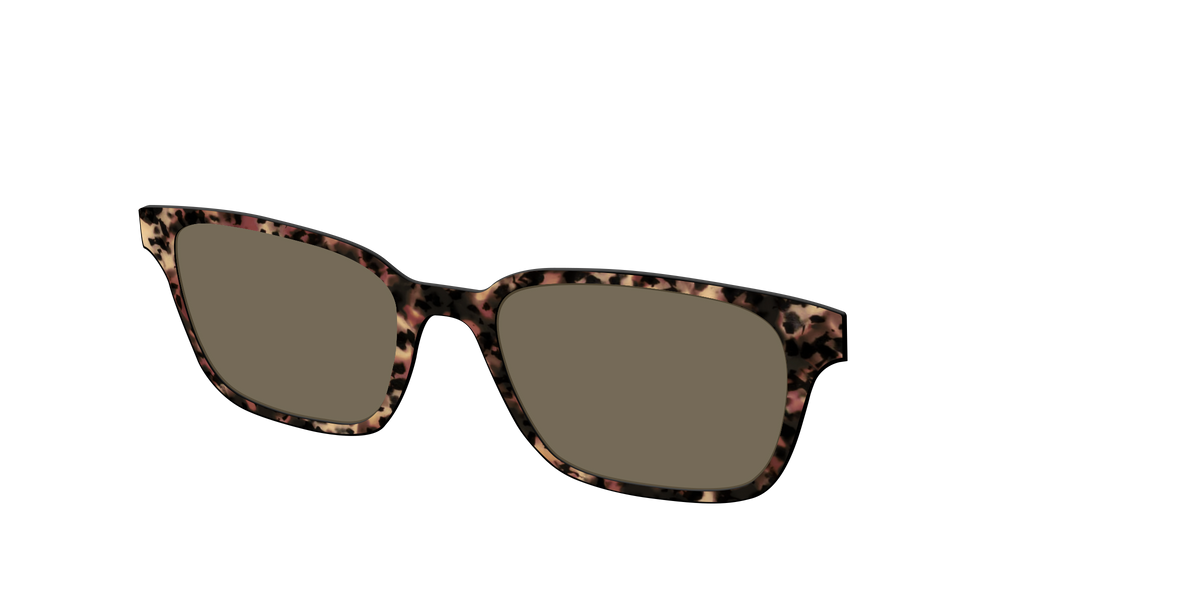 The Polarized Sienna Tortoise Sun Top - Angle Top Image - Pair Eyewear