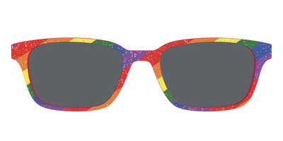 The Polarized Traditional Pride Flag Glitter Sun Top - Front Top Thumbnail - Pair Eyewear