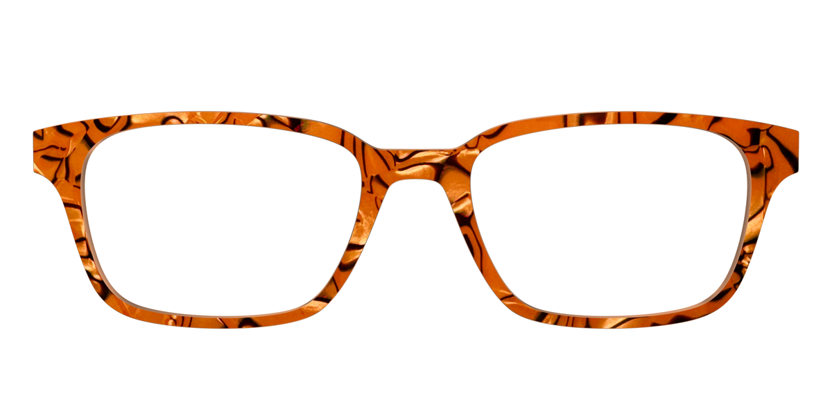 The Pumpkin Pearl Swirl - Front Top Image - Pair Eyewear