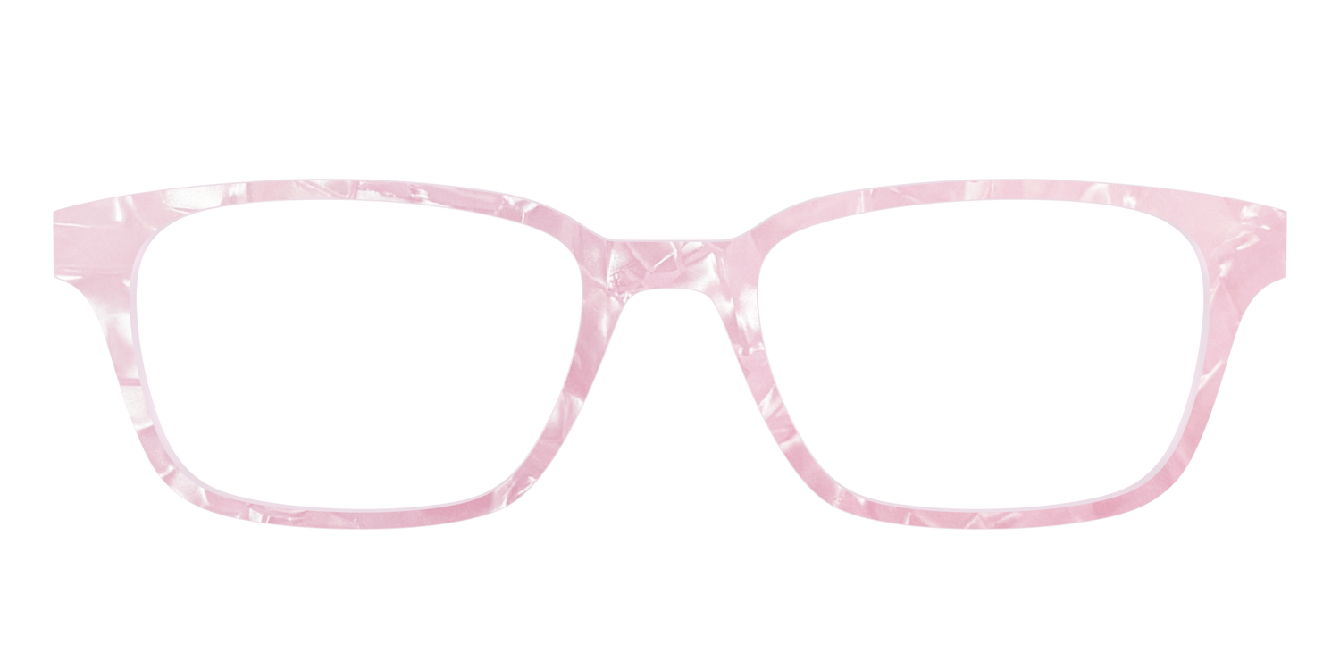 The Rose Quartz Pearl Marble - Front Top Image - Pair Eyewear