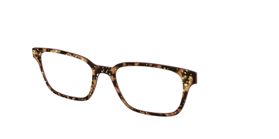 The Sandalwood Tortoise with Gold Foil - Angle Top Thumbnail - Pair Eyewear