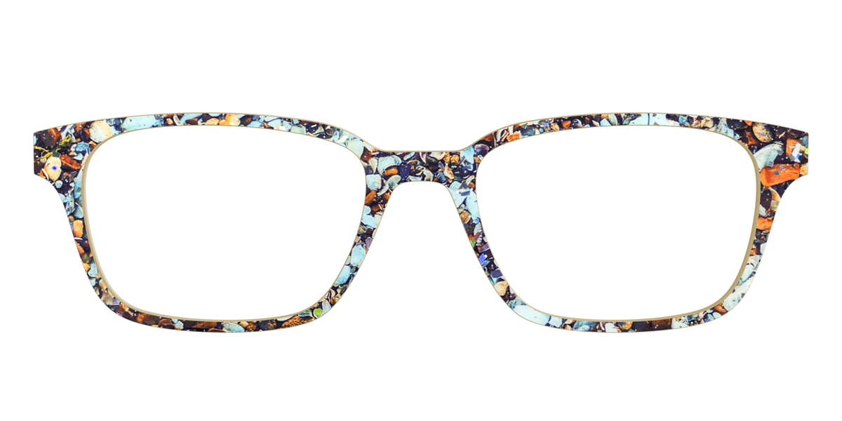 The Seashell Tortoise with Holographic Glitter - Front Top Image - Pair Eyewear