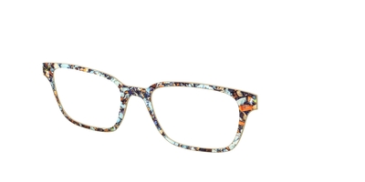 The Seashell Tortoise with Holographic Glitter - Angle Top Thumbnail - Pair Eyewear