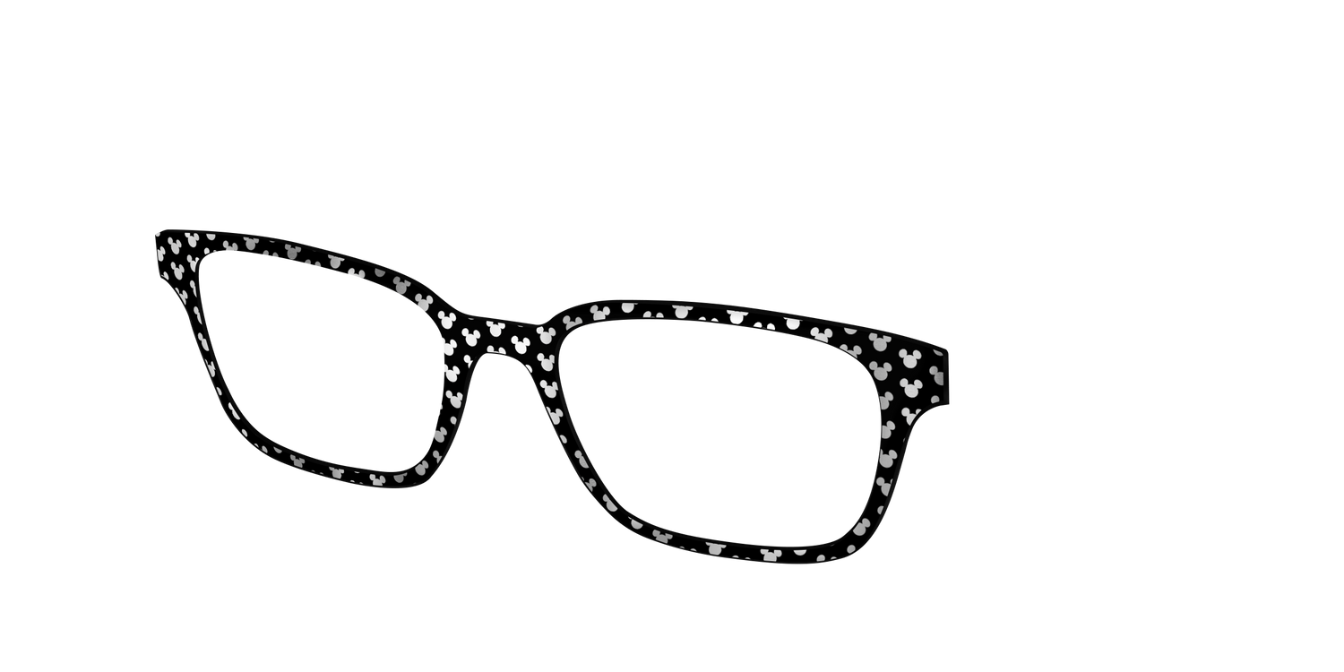 The Silver Foil Mickey - Angle Top Image - Pair Eyewear