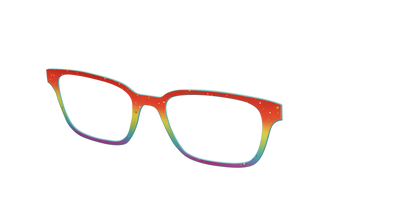 The Spectrum Gradient with Gold Flakes - Angle Top Thumbnail - Pair Eyewear