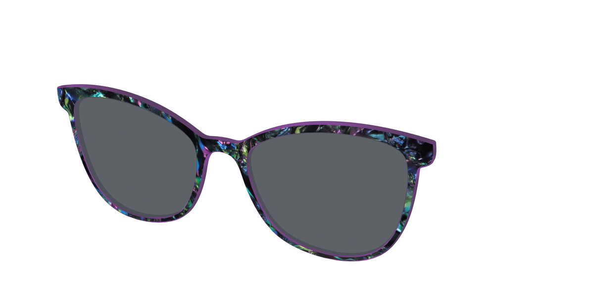 The Polarized Abalone Sun Top - Angle Top Image - Pair Eyewear