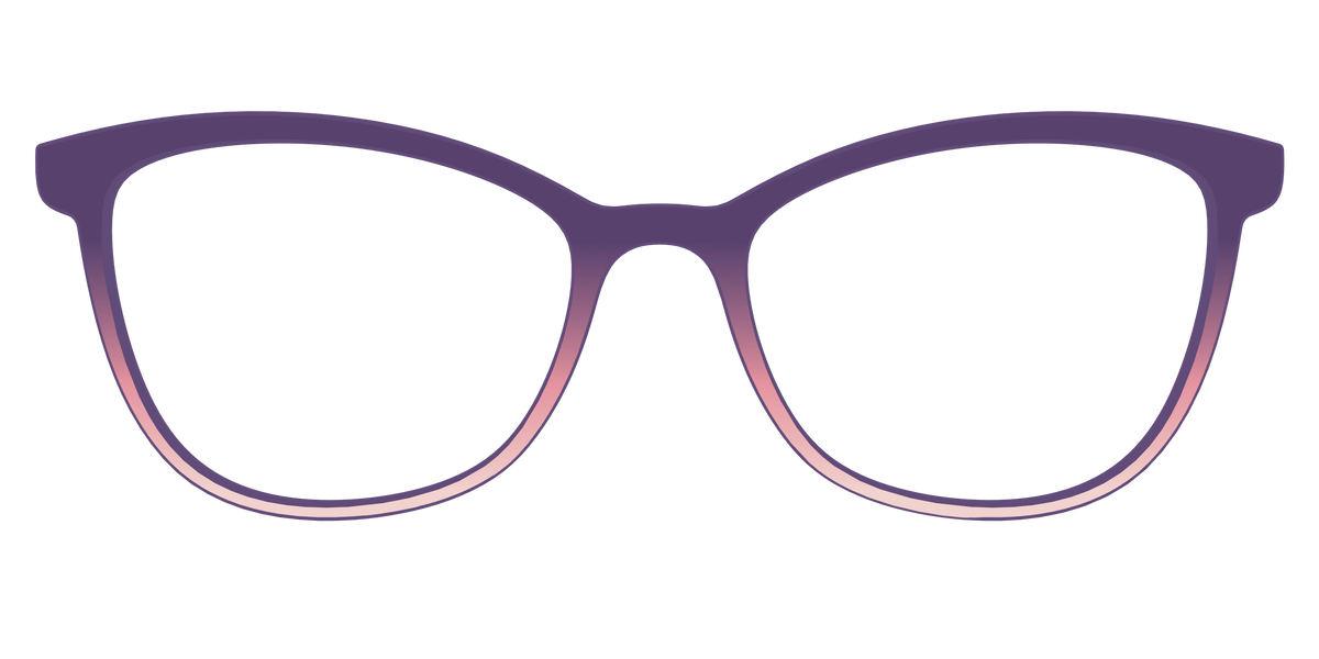 The Acai to Blush Gradient - Front Top Image - Pair Eyewear