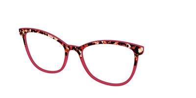 The Auburn Tortoise Crystal Split - Angle Top Thumbnail - Pair Eyewear