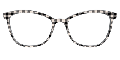 The Black Buffalo Check with Glitter - Front Top Thumbnail - Pair Eyewear