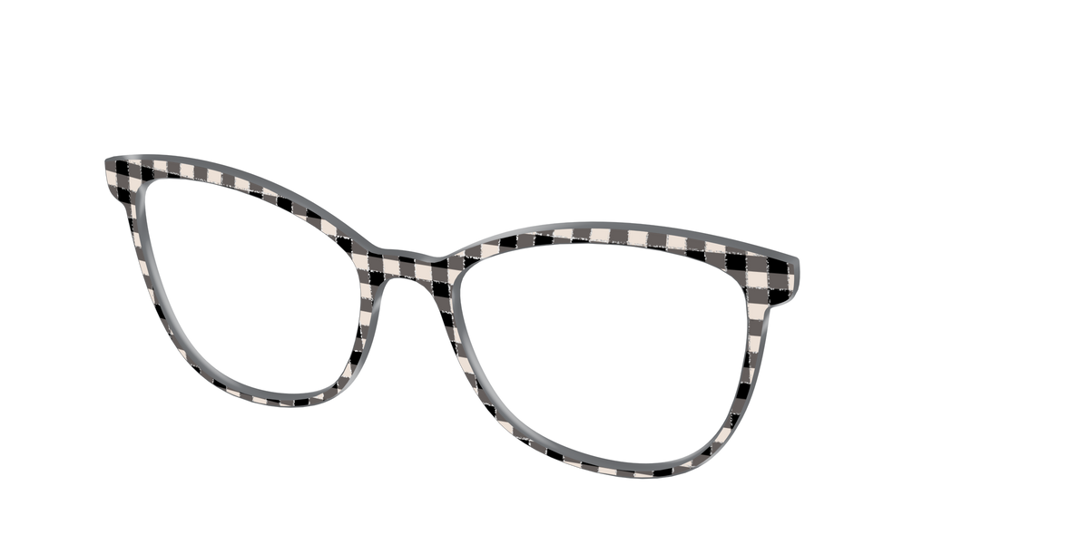 The Black Buffalo Check with Glitter - Angle Top Image - Pair Eyewear
