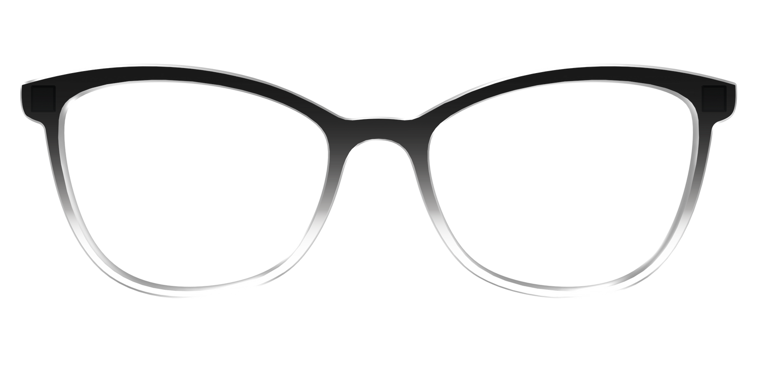 The Black Gradient Crystal - Front Top Image - Pair Eyewear