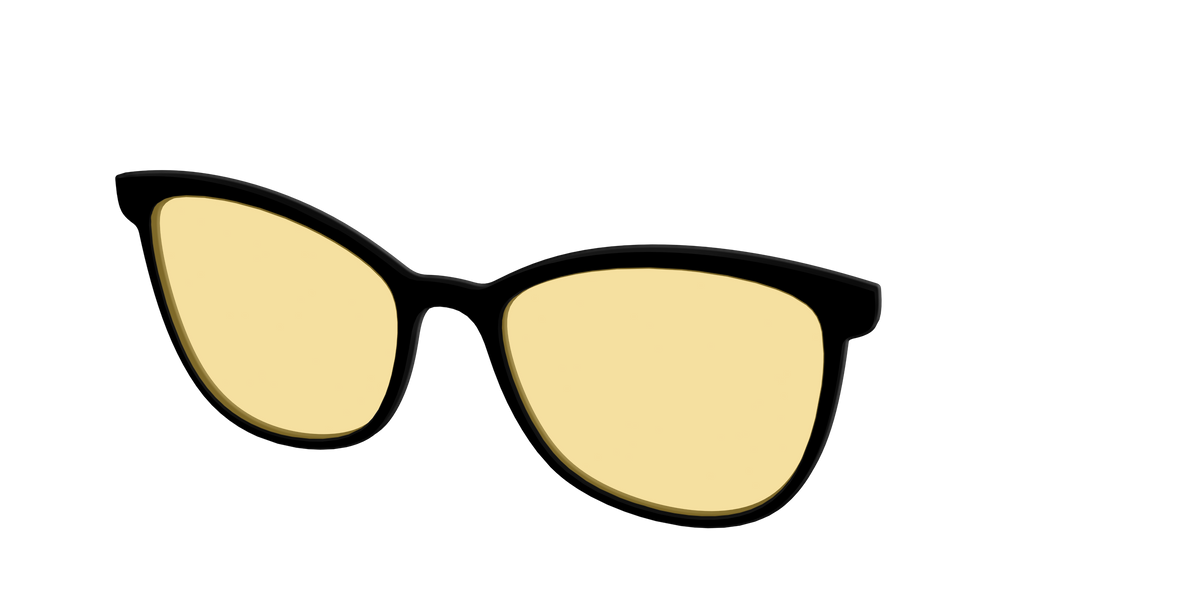 The Black with Driving Lens - Angle Top Image - Pair Eyewear