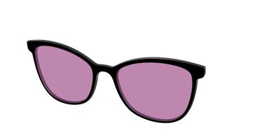 The Black with Pink Racquet Sport lens - Angle Top Thumbnail - Pair Eyewear