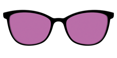 The Black with Violet Golf lens - Front Top Thumbnail - Pair Eyewear