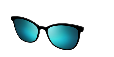 The Polarized Blue Reflective Sun Top - Angle Top Thumbnail - Pair Eyewear