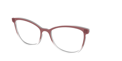 The Burgundy Gradient Crystal - Angle Top Thumbnail - Pair Eyewear