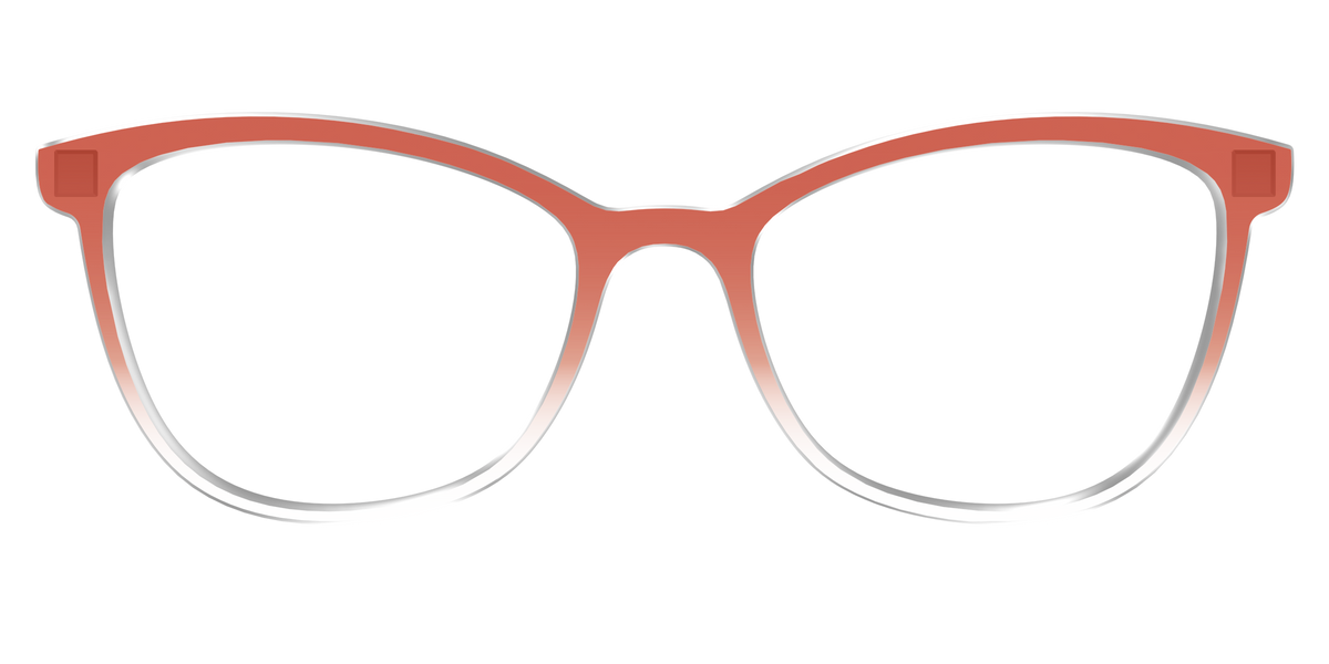 The Burnt Orange Gradient Crystal - Front Top Image - Pair Eyewear