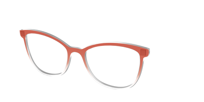 The Burnt Orange Gradient Crystal - Angle Top Thumbnail - Pair Eyewear