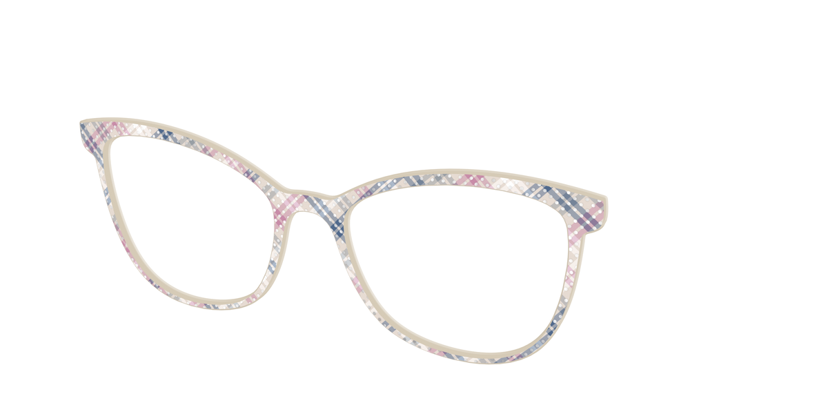 The Chiffon Plaid with Silver Foil Polka Dots - Angle Top Image - Pair Eyewear