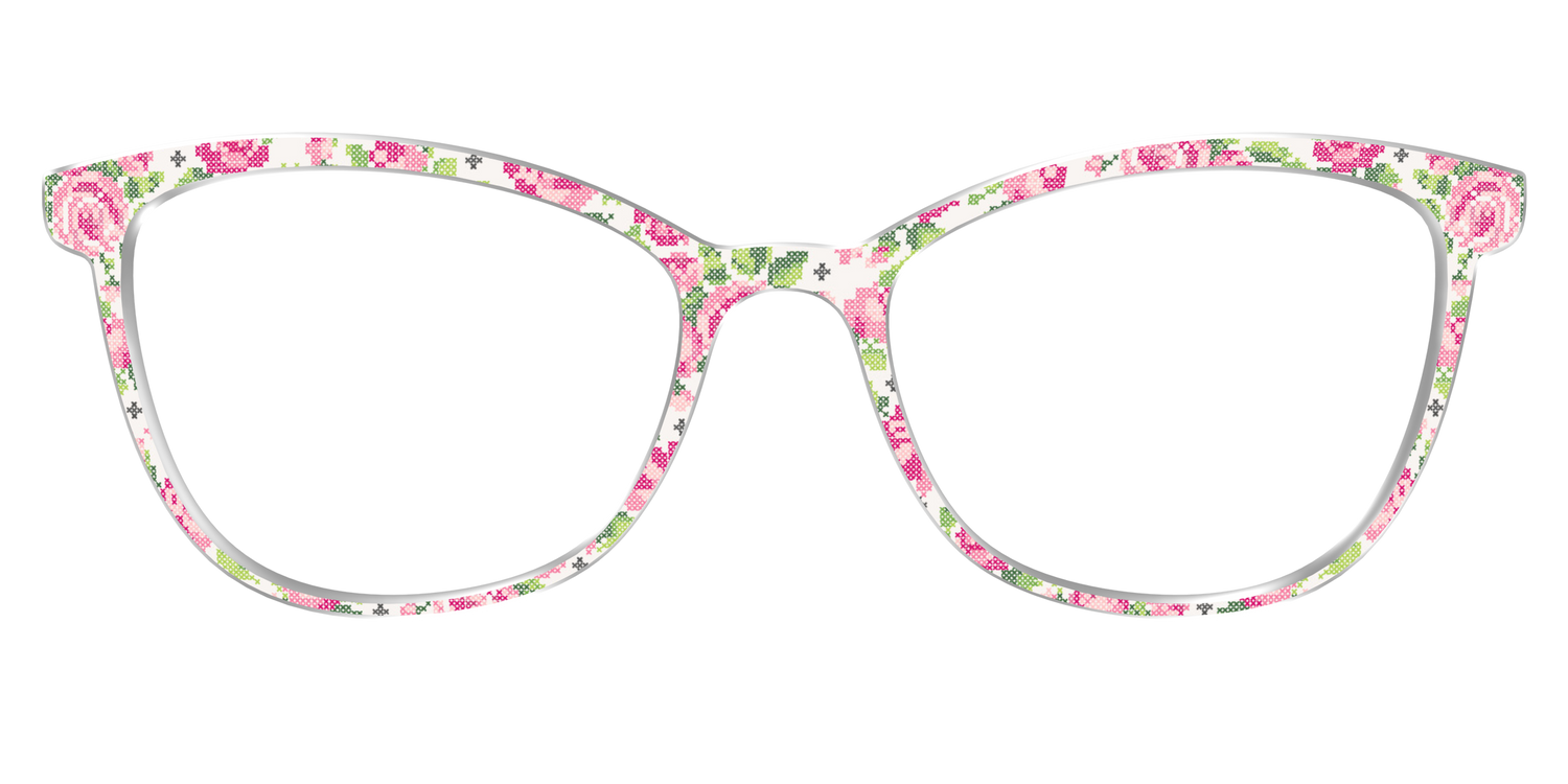 The Cross-Stitch Petals - Front Top Image - Pair Eyewear