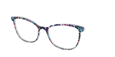 The Demure Blossoms - Angle Top Thumbnail - Pair Eyewear