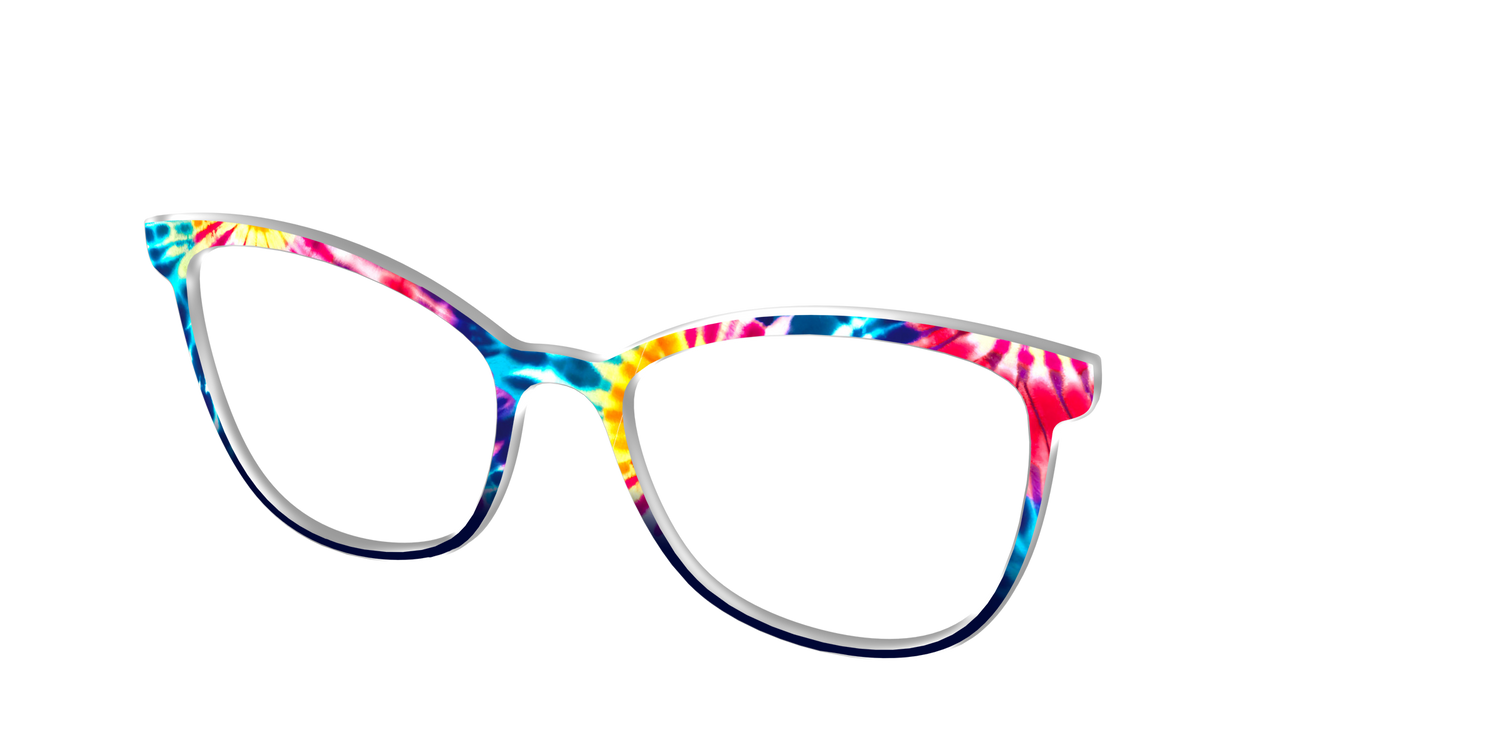 The Funky Tie-Dye - Angle Top Image - Pair Eyewear