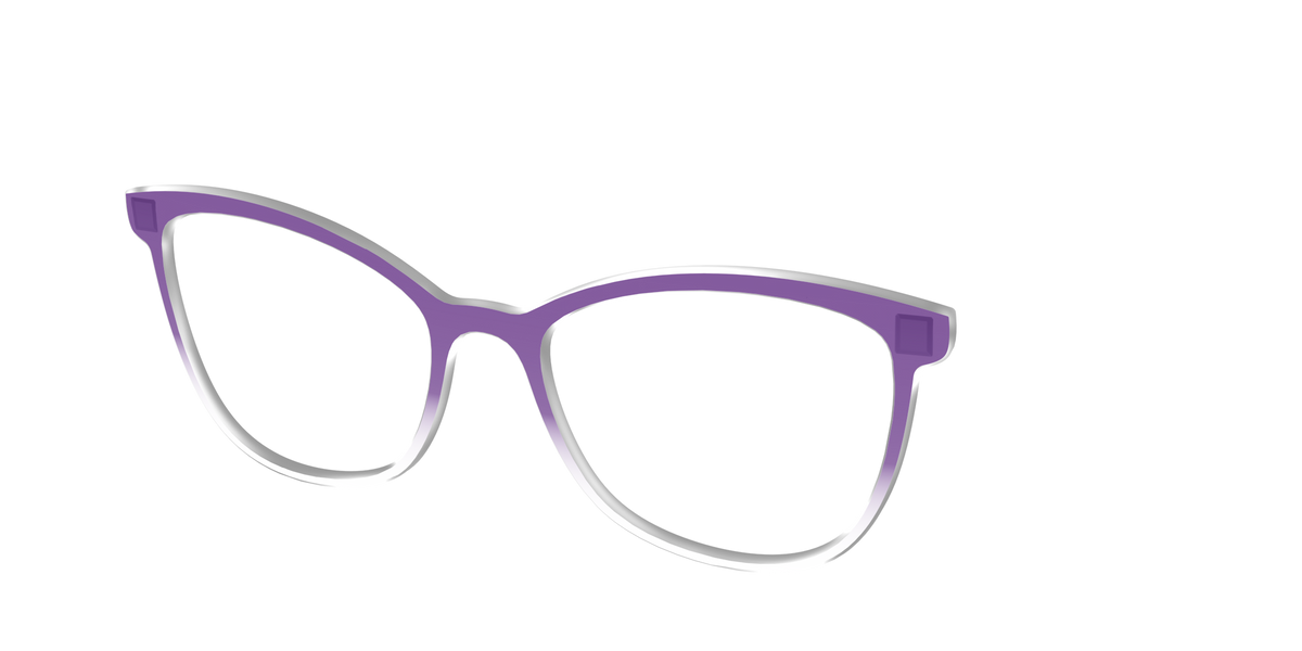 The Grape Gradient Crystal - Angle Top Image - Pair Eyewear