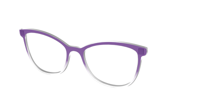 The Grape Gradient Crystal - Angle Top Thumbnail - Pair Eyewear