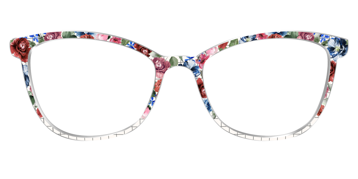 The Graph Paper Floral - Front Top Image - Pair Eyewear