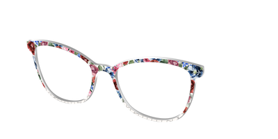 The Graph Paper Floral - Angle Top Thumbnail - Pair Eyewear