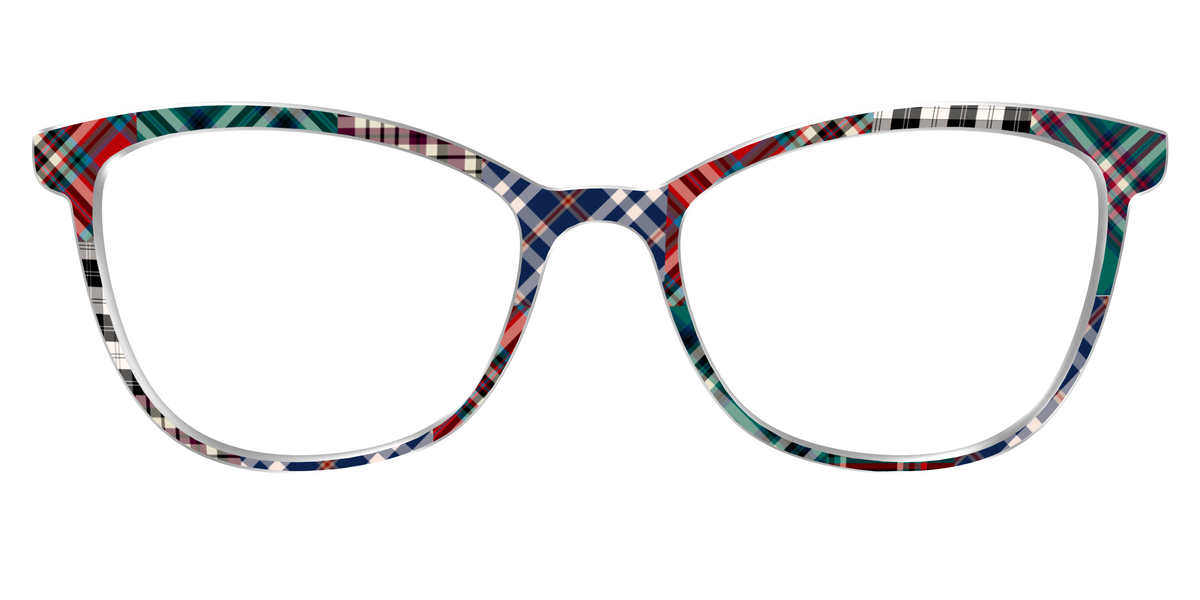 The Grunge Plaid Print Mix - Front Top Image - Pair Eyewear
