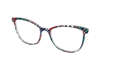 The Grunge Plaid Print Mix - Angle Top Thumbnail - Pair Eyewear