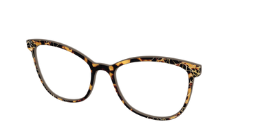 The Haunted Tortoise with Gold Foil Webs - Angle Top Thumbnail - Pair Eyewear