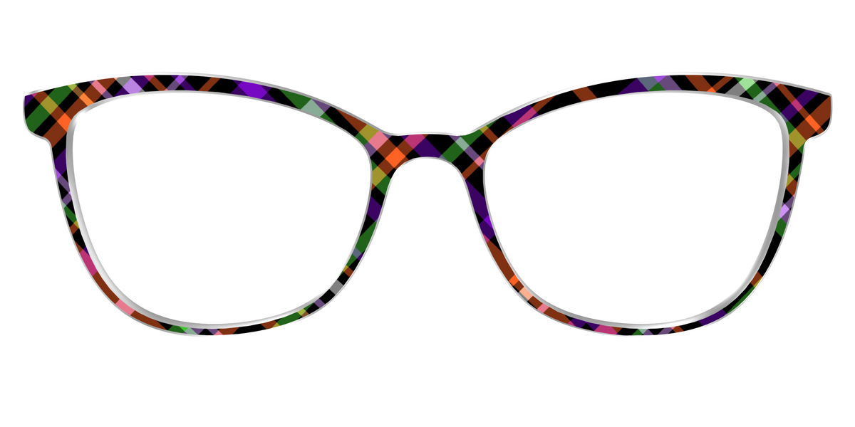 The Hexed Plaid - Front Top Image - Pair Eyewear