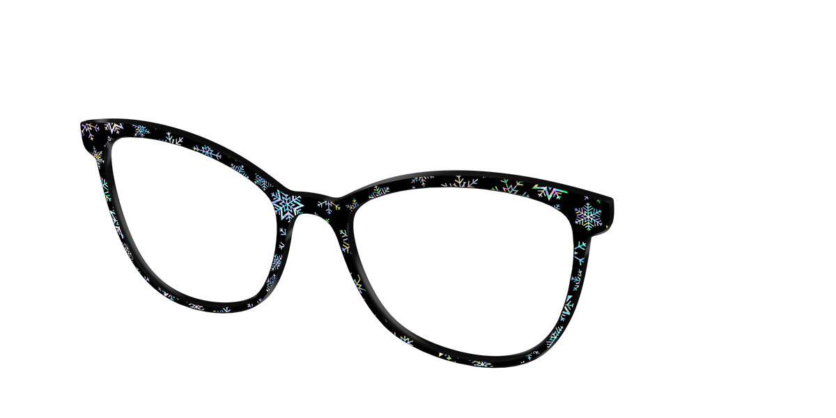 The Holographic Snowflakes - Angle Top Image - Pair Eyewear
