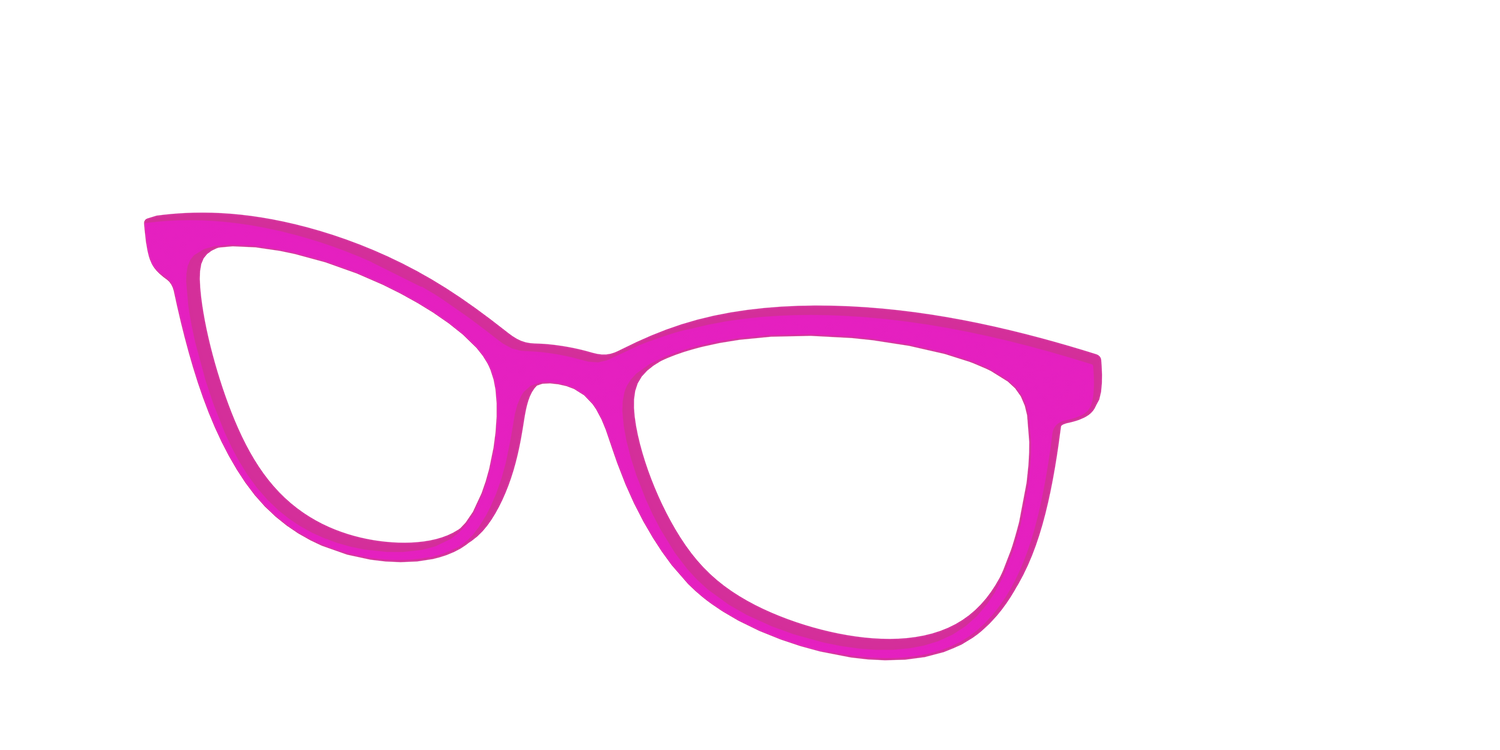 The Hot Pink - Angle Top Image - Pair Eyewear