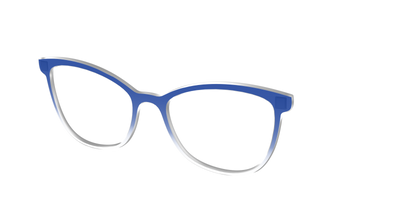 The Indigo Gradient Crystal - Angle Top Thumbnail - Pair Eyewear