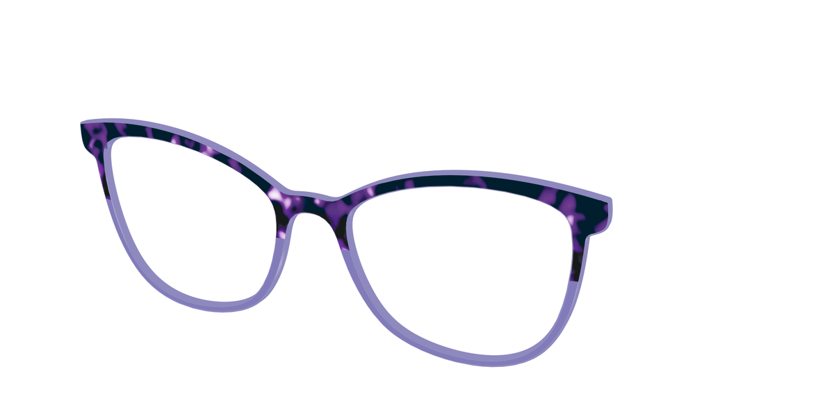 The Iris Tortoise Crystal Split - Angle Top Image - Pair Eyewear