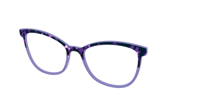 The Iris Tortoise Crystal Split - Angle Top Thumbnail - Pair Eyewear