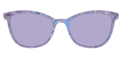 The Lavender Pearl Tort With Celestial Purple lens - Front Top Thumbnail - Pair Eyewear