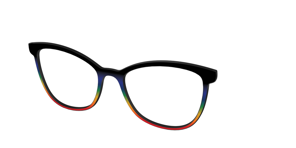 The Love Wins Gradient - Angle Top Image - Pair Eyewear