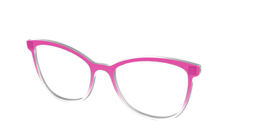 The Magenta Gradient Crystal - Angle Top Thumbnail - Pair Eyewear