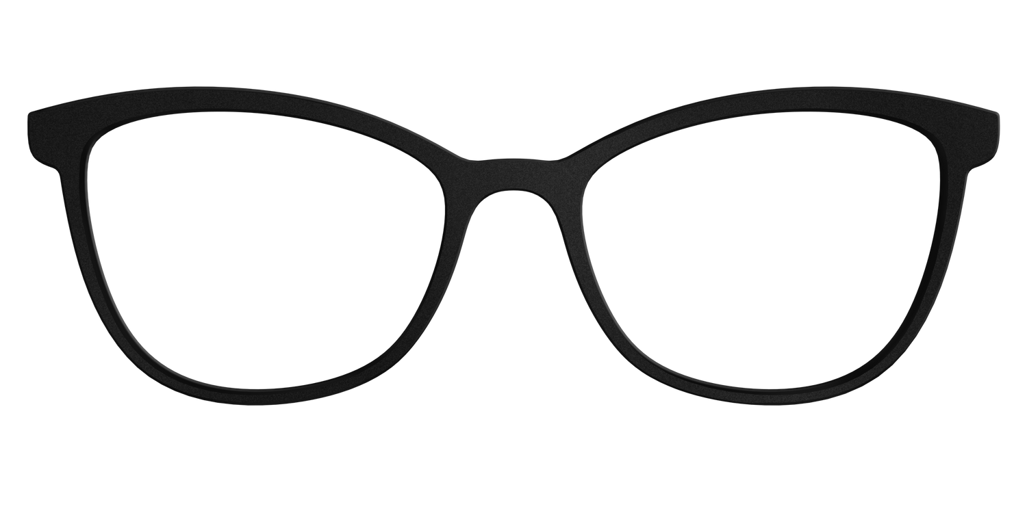 The Matte Black - Front Top Image - Pair Eyewear