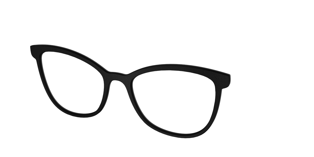 The Matte Black - Angle Top Image - Pair Eyewear