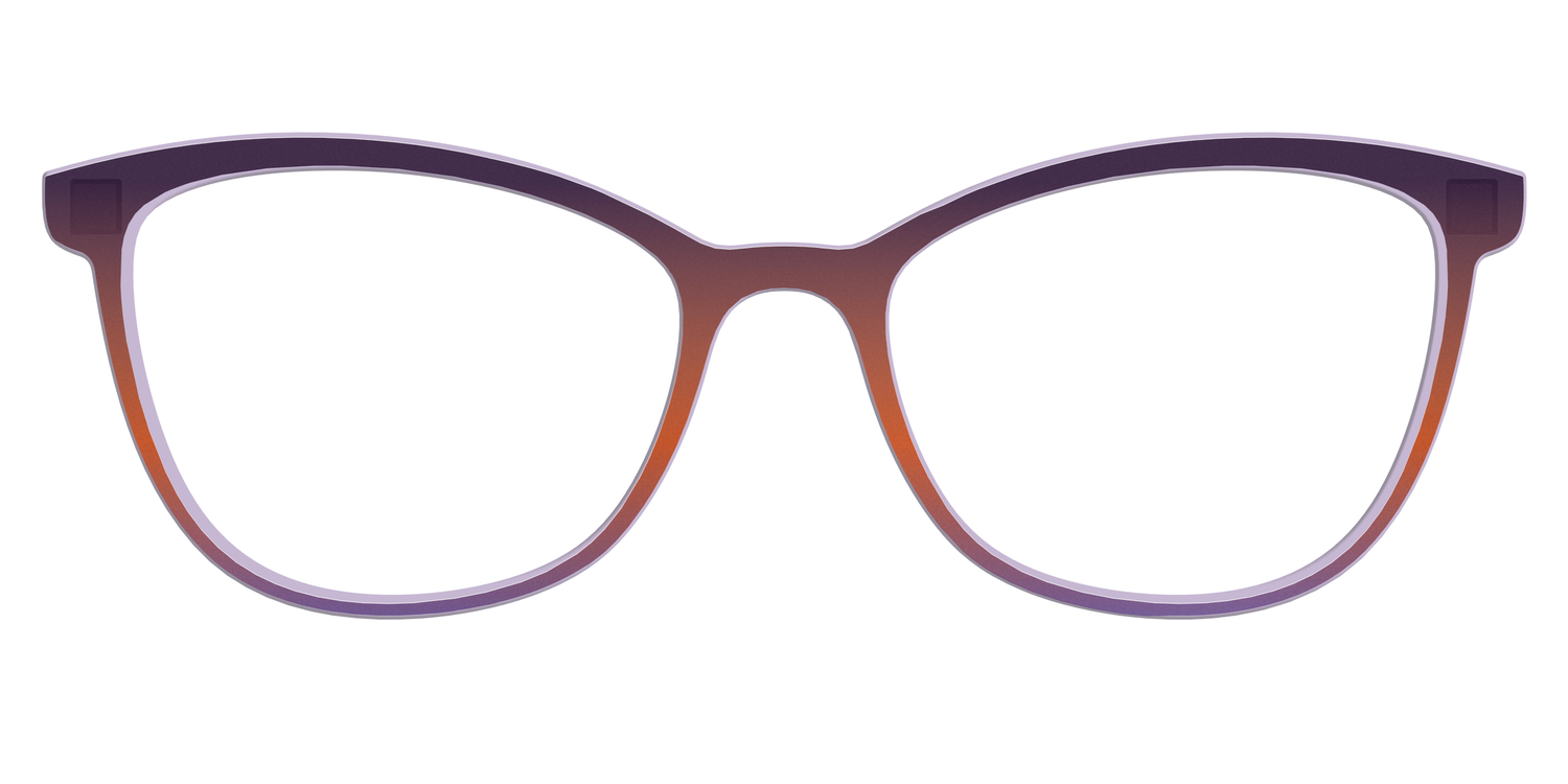The Matte Midnight to Violet Gradient - Front Top Image - Pair Eyewear