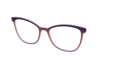 The Matte Midnight to Violet Gradient - Angle Top Thumbnail - Pair Eyewear