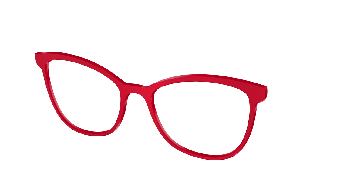 The Matte Red - Angle Top Image - Pair Eyewear