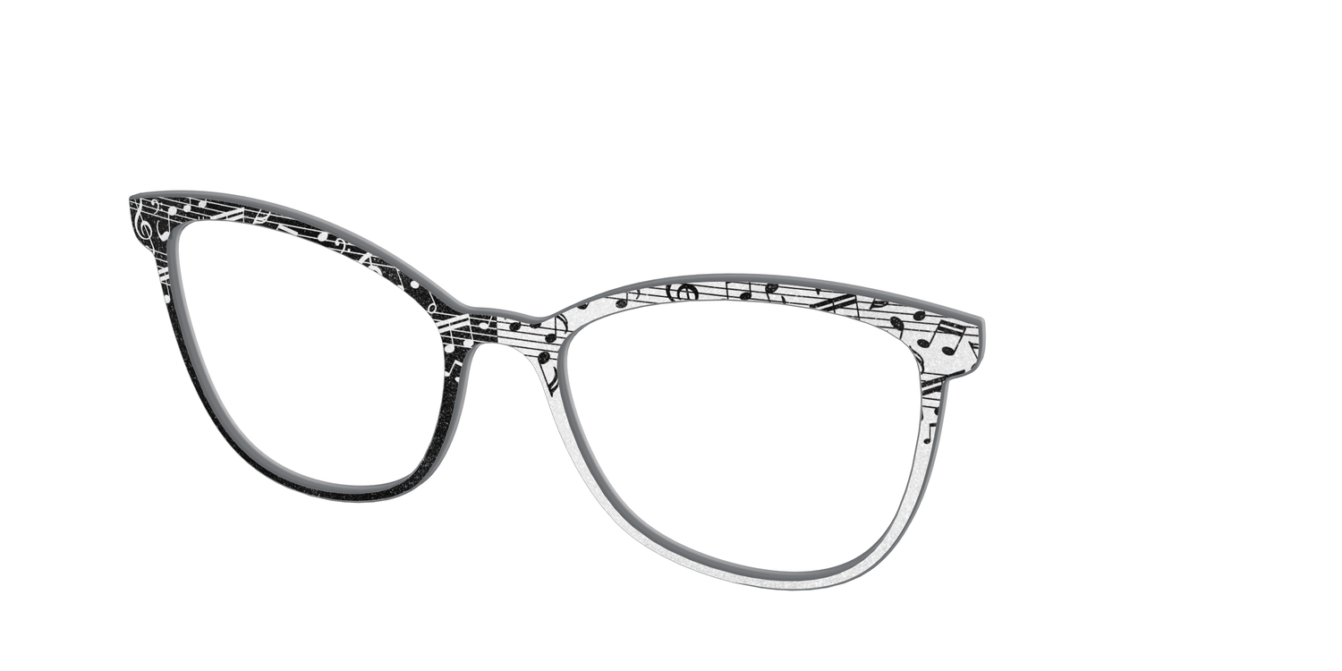 The Musical Shimmer Split - Angle Top Image - Pair Eyewear