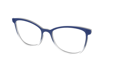 The Navy Gradient Crystal - Angle Top Thumbnail - Pair Eyewear