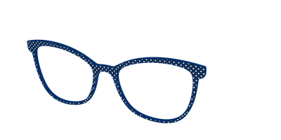 The Navy Pin Dot - Angle Top Thumbnail - Pair Eyewear